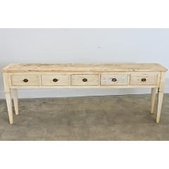 Swedish 19th Century Painted Server with Five Drawers - 4632712