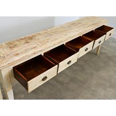 Swedish 19th Century Painted Server with Five Drawers - 4632716
