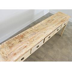 Swedish 19th Century Painted Server with Five Drawers - 4632719