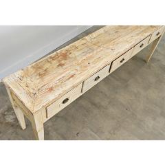 Swedish 19th Century Painted Server with Five Drawers - 4632725