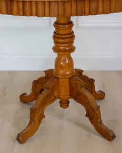 Swedish 19th Century Solid Birch Oval Occasional Table - 4699013