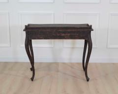 Swedish 20th Century Black Rococo Style Writing Desk - 4737069