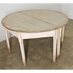 Swedish 20th Century Pair of Demilune Consoles - 4455386