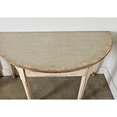 Swedish 20th Century Pair of Demilune Consoles - 4455402