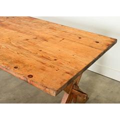 Swedish 20th Century Pine Trestle Table - 4079510