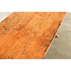 Swedish 20th Century Pine Trestle Table - 4079513
