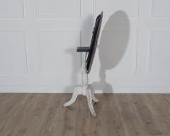 Swedish Antique Tilt Top Table in Original White Paint Circa 1880 - 4223161