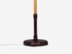 Swedish Art Deco Adjustable Floor Lamp Birch Metal Sweden 1930s - 4804145