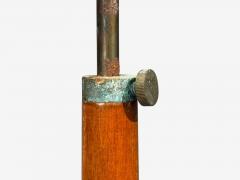 Swedish Art Deco Floor Lamp Burl Brass Sweden 1940s - 4592990