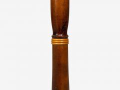 Swedish Art Deco Floor Lamp Burl Brass Sweden 1940s - 4592991