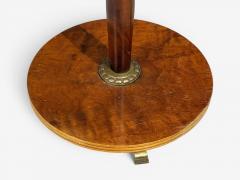 Swedish Art Deco Floor Lamp Burl Brass Sweden 1940s - 4592995