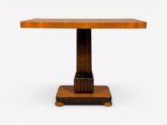 Swedish Art Deco Inlaid Side Table Stained Wood Sweden 1930s - 4643137