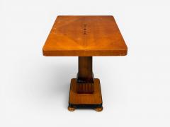 Swedish Art Deco Inlaid Side Table Stained Wood Sweden 1930s - 4643138