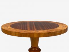Swedish Art Deco Marquetry Inlay Wood Center Table Sweden 1930s - 4357140