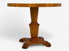 Swedish Art Deco Marquetry Inlay Wood Center Table Sweden 1930s - 4357143