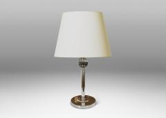 Swedish Art Deco Silvered Table Lamp - 4079189