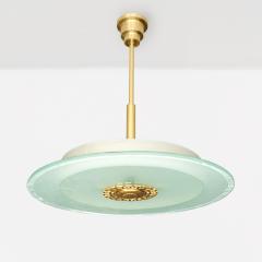 Swedish Art Deco chandelier with stepped design  - 3600490