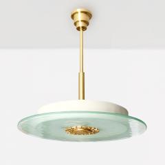 Swedish Art Deco chandelier with stepped design  - 3674646