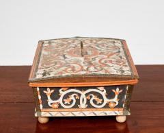 Swedish Baroque Carved and Painted Box - 4447944
