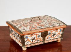 Swedish Baroque Carved and Painted Box - 4447945