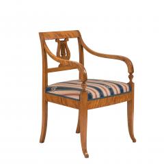 Swedish Biedermeier Birch Arm Chair - 4708424