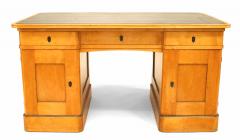 Swedish Biedermeier Birch Kneehole Desk - 1429228