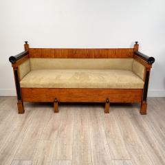 Swedish Biedermeier Birch and Ebony Settee Trundle Bed early 19th century - 2895931