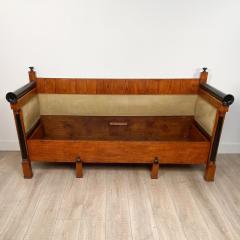 Swedish Biedermeier Birch and Ebony Settee Trundle Bed early 19th century - 2895937