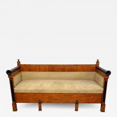 Swedish Biedermeier Birch and Ebony Settee Trundle Bed early 19th century - 2898764