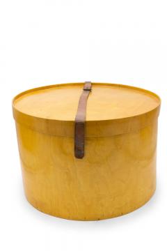 Swedish Biedermeier Karelian Birch Hat Box - 4197705