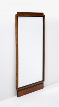 Swedish Birch Ebonized Mirror Cica 1940s - 3933646