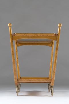 Swedish Birch and Glass Serving Trolley - 798667