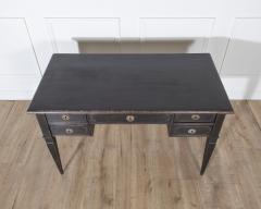 Swedish Black Painted Writing Desk with Brass Hardware circa 1870 - 4223327