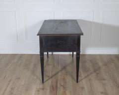 Swedish Black Painted Writing Desk with Brass Hardware circa 1870 - 4223328