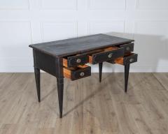 Swedish Black Painted Writing Desk with Brass Hardware circa 1870 - 4223339