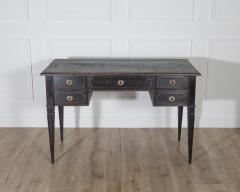 Swedish Black Painted Writing Desk with Brass Hardware circa 1870 - 4223376