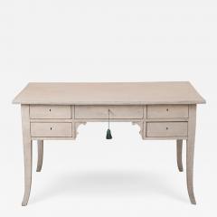 Swedish Bleached And Lime Washed Painted Writing Desk - 2337341