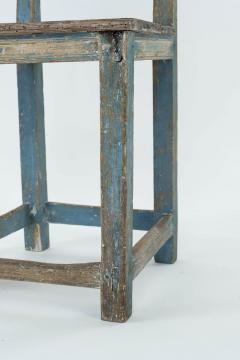 Swedish Blue Painted Primitive Rococo Side Chair - 2706816
