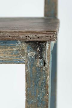 Swedish Blue Painted Primitive Rococo Side Chair - 2706817