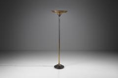 Swedish Brass Torchiere Floor Lamp Sweden 1930s - 2382346
