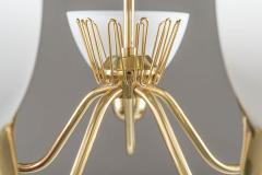 Swedish Brass and Glass Chandelier in the Manner of Carl Axel Acking - 898608