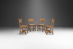 Swedish Brutalist Set of Solid Wood Chairs Sweden ca 1940s - 2405957
