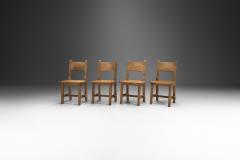 Swedish Brutalist Set of Solid Wood Chairs Sweden ca 1940s - 2405958