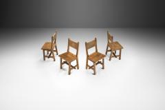 Swedish Brutalist Set of Solid Wood Chairs Sweden ca 1940s - 2405960