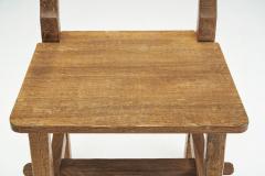 Swedish Brutalist Set of Solid Wood Chairs Sweden ca 1940s - 2405963