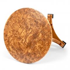 Swedish Burl Alder Gueridon Pedestal Table - 4471788