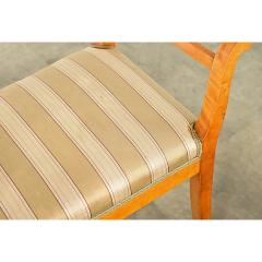 Swedish Circa 1900 Pair of Carved Birch Benches - 4482480