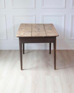 Swedish Country Pine Table with Drawer circa 1840 - 4564490