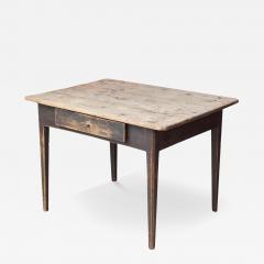 Swedish Country Pine Table with Drawer circa 1840 - 4568239