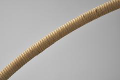 Swedish Curved Rattan Floor Lamp Sweden 1930s - 4142643